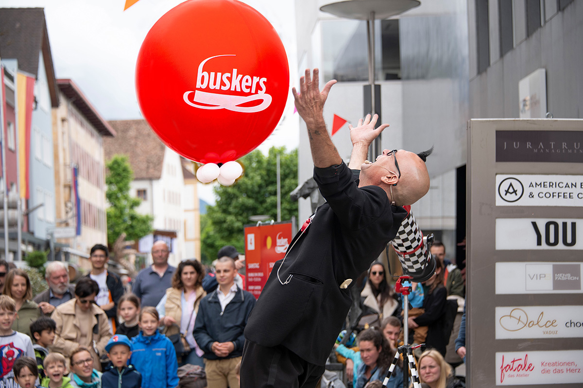 Das «Buskers» Strassenkunst-Festival in Vaduz feiert 10-jähriges Jubiläum