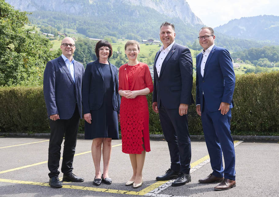 Regierungschefin Brigitte Haas als Festrednerin an der Bundesfeier in Schwyz