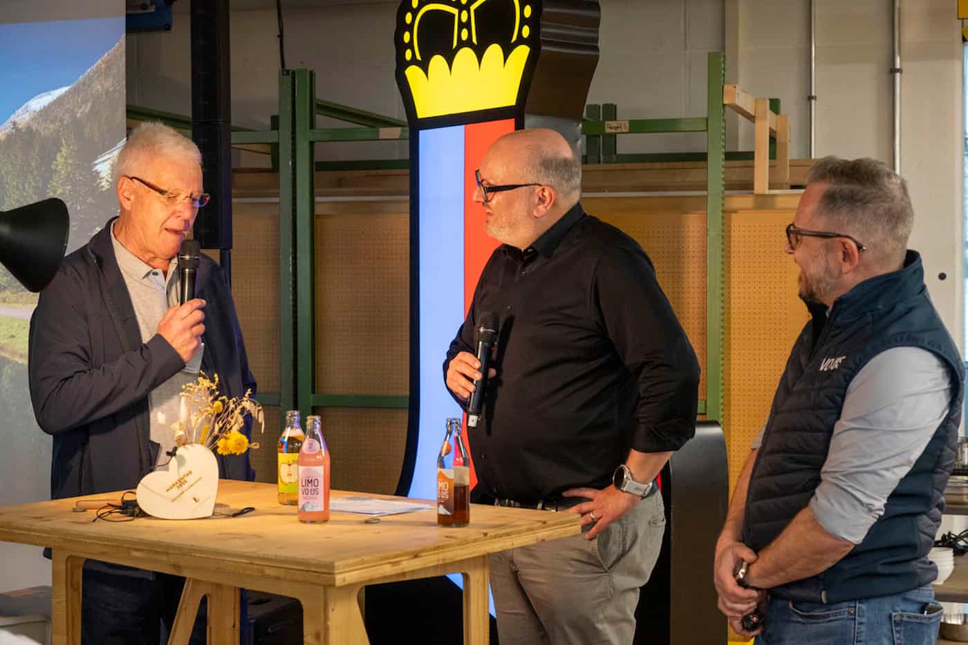 «David und Goliath im Getränkeland» Hansjörg Goop, Tschügger und Philipp Wüstner, VO ÜS