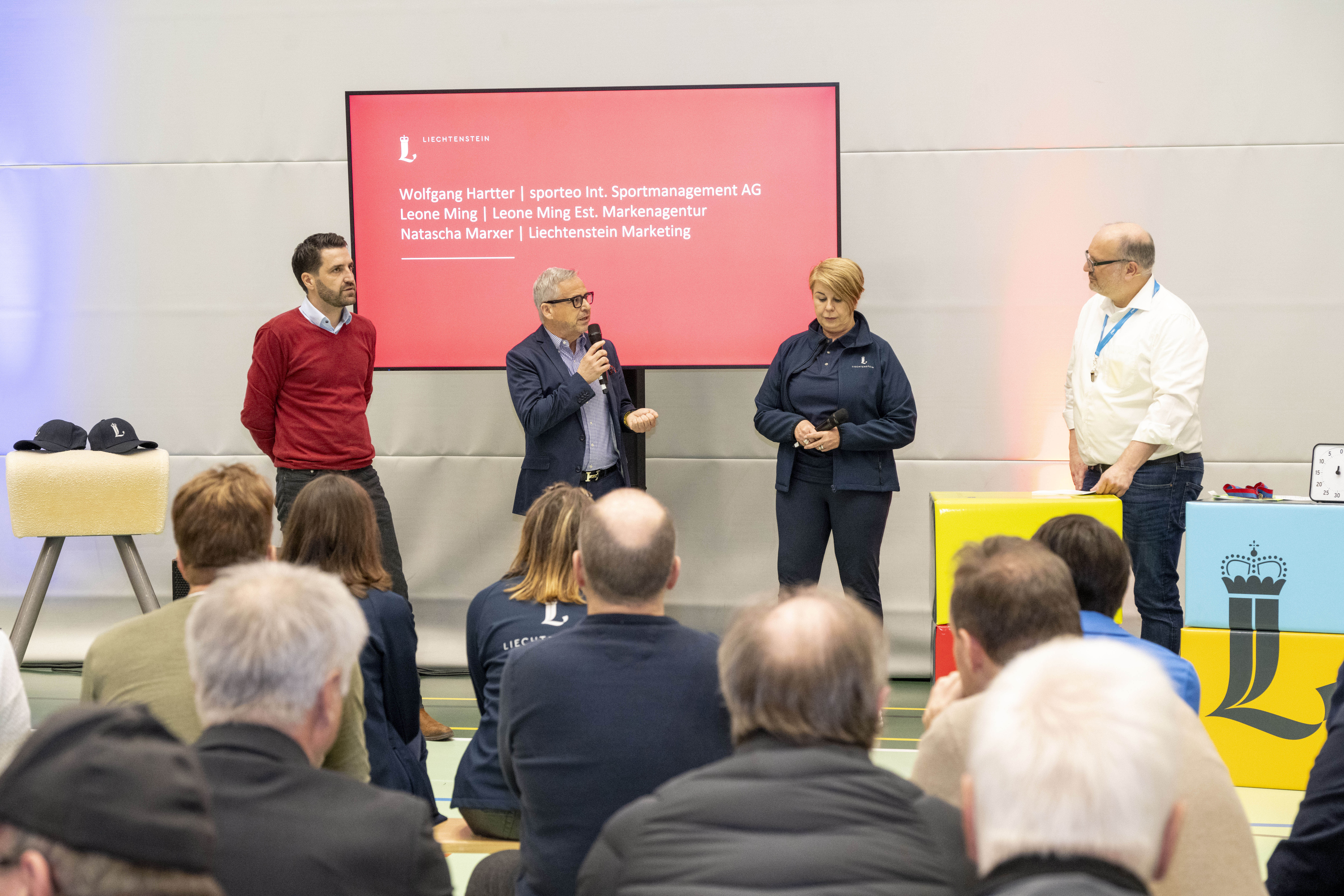 «Fitness auch für Ihre Marke? – Sportsponsoring», Wolfgang Hartter, sporteo Int. Sportmanagement AG, Leone Ming, Leone Ming Est., Markenagentur Natascha Marxer, Liechtenstein Marketing