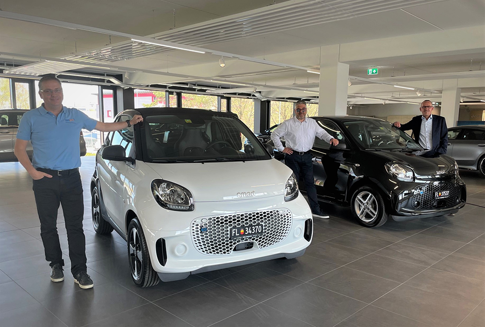 Zwei smart Elektro für die Wirtschaftskammer Liechtenstein