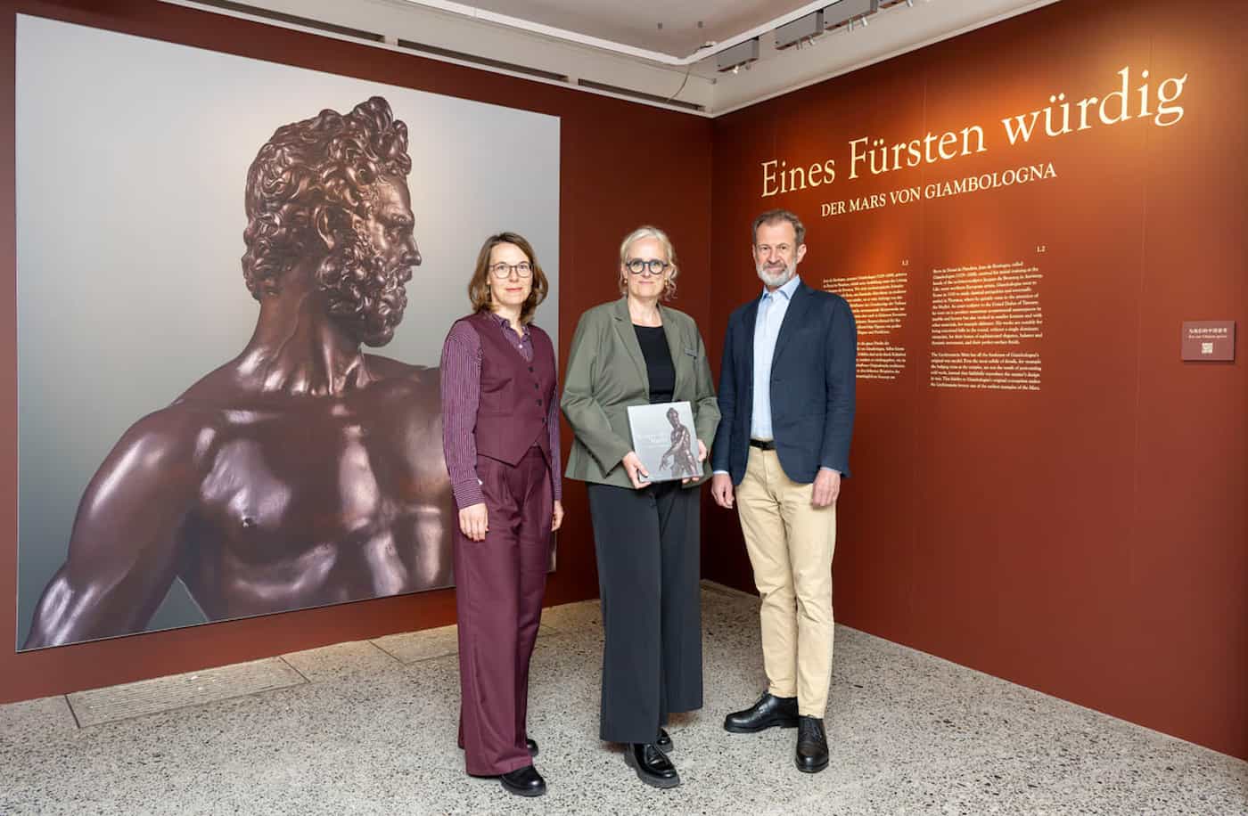 Ausstellungskuratorin Dr. Iris Yvonne Wagner, Direktorin des Liechtensteinischen Landesmuseums Dr. phil. Andrea Kauer Loens,  Dr. Stephan Koja, Direktor der Fürstlichen Sammlungen © exclusiv