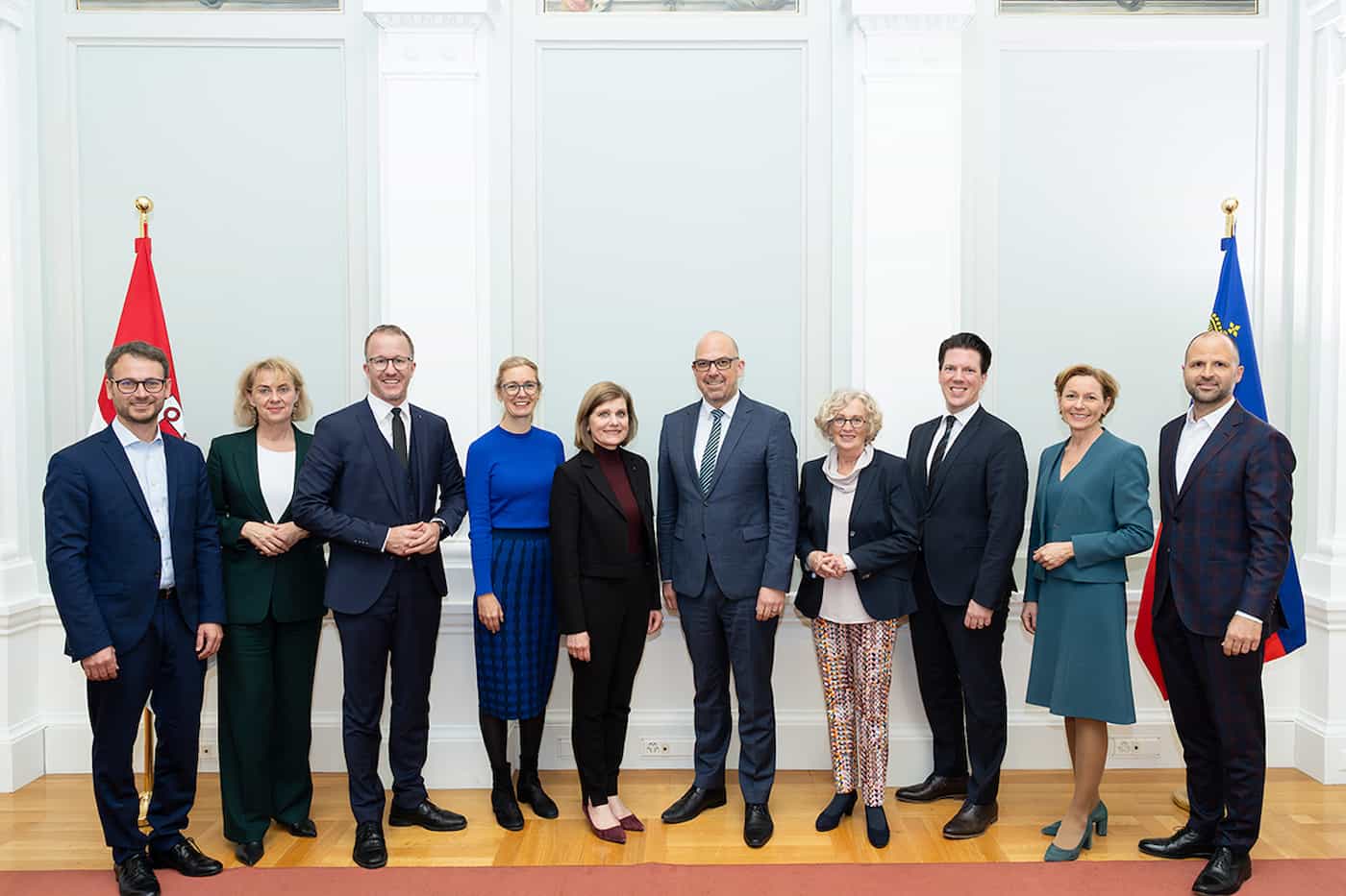 Die Mitglieder der liechtensteinischen Regierung trafen sich in Vaduz zum jährlichen Austausch mit der Vorarlberger Landesregierung.