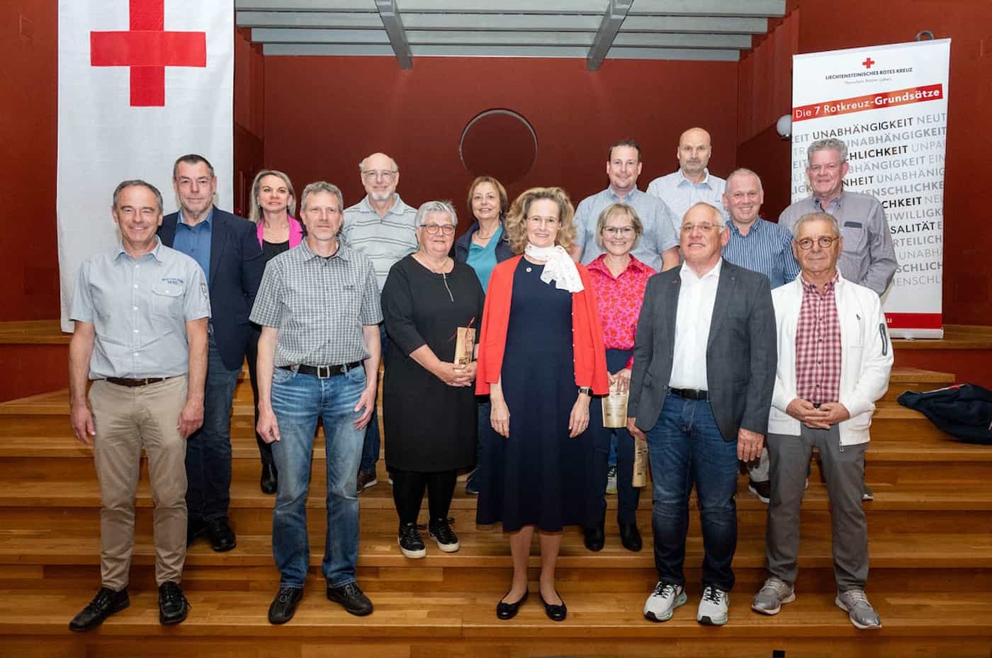 I.K.H. Erbprinzessin Sophie von und zu Liechtenstein dankte den Blutspenderinnen und Blutspendern persönlich – die Anwesenden würdigten das Engagement mit herzlichem Applaus.
