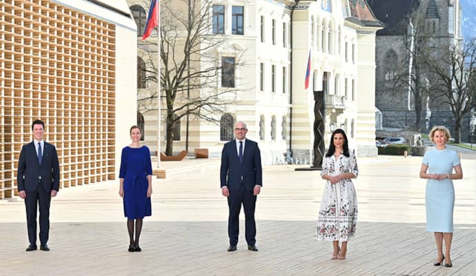 Neue Regierung im Fürstentum Liechtenstein angelobt