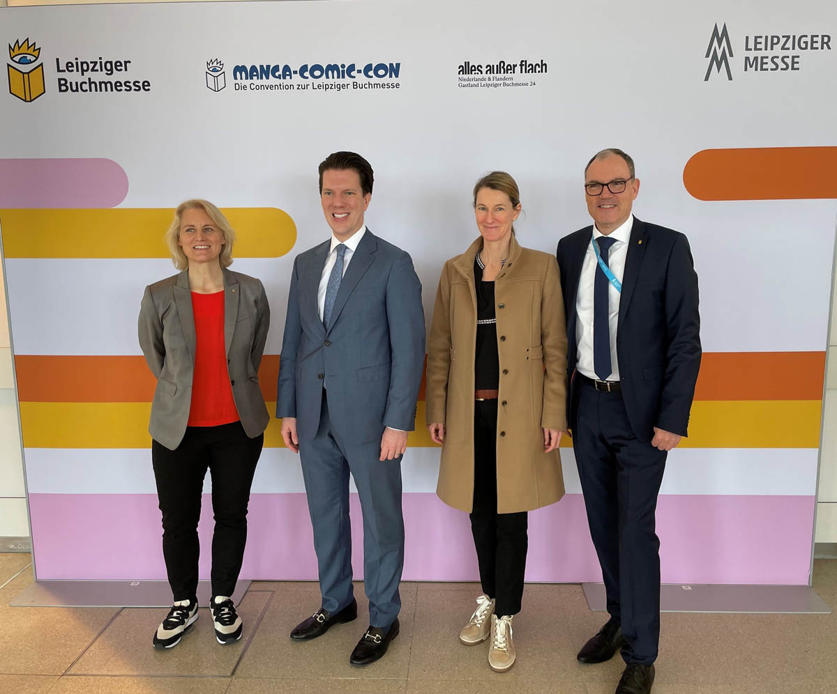 Regierungsrat Manuel Frick am Liechtenstein-Auftritt an der Leipziger Buchmesse