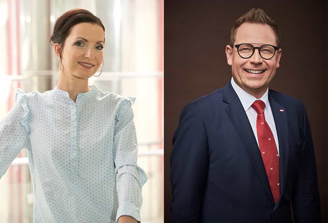 Nicole Benvenuti, Moderatorin und Markus Klement, Landesdirektor ORF Vorarlberg