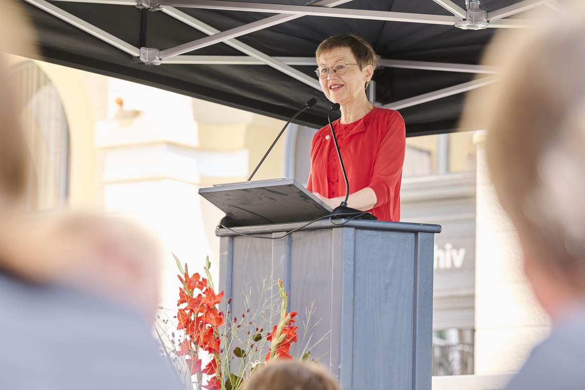 Regierungschefin Brigitte Haas hat am Schweizer Nationalfeiertag die Festrede an der Bundesfeier der Gemeinde Schwyz gehalten. 