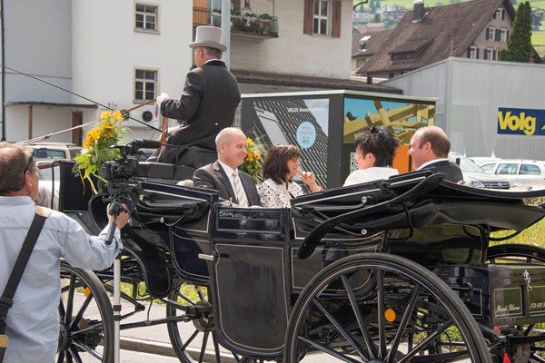 Grabs, 3. Juni 2014, Wahlfeier Kantonsratspräsident Paul Schlegel