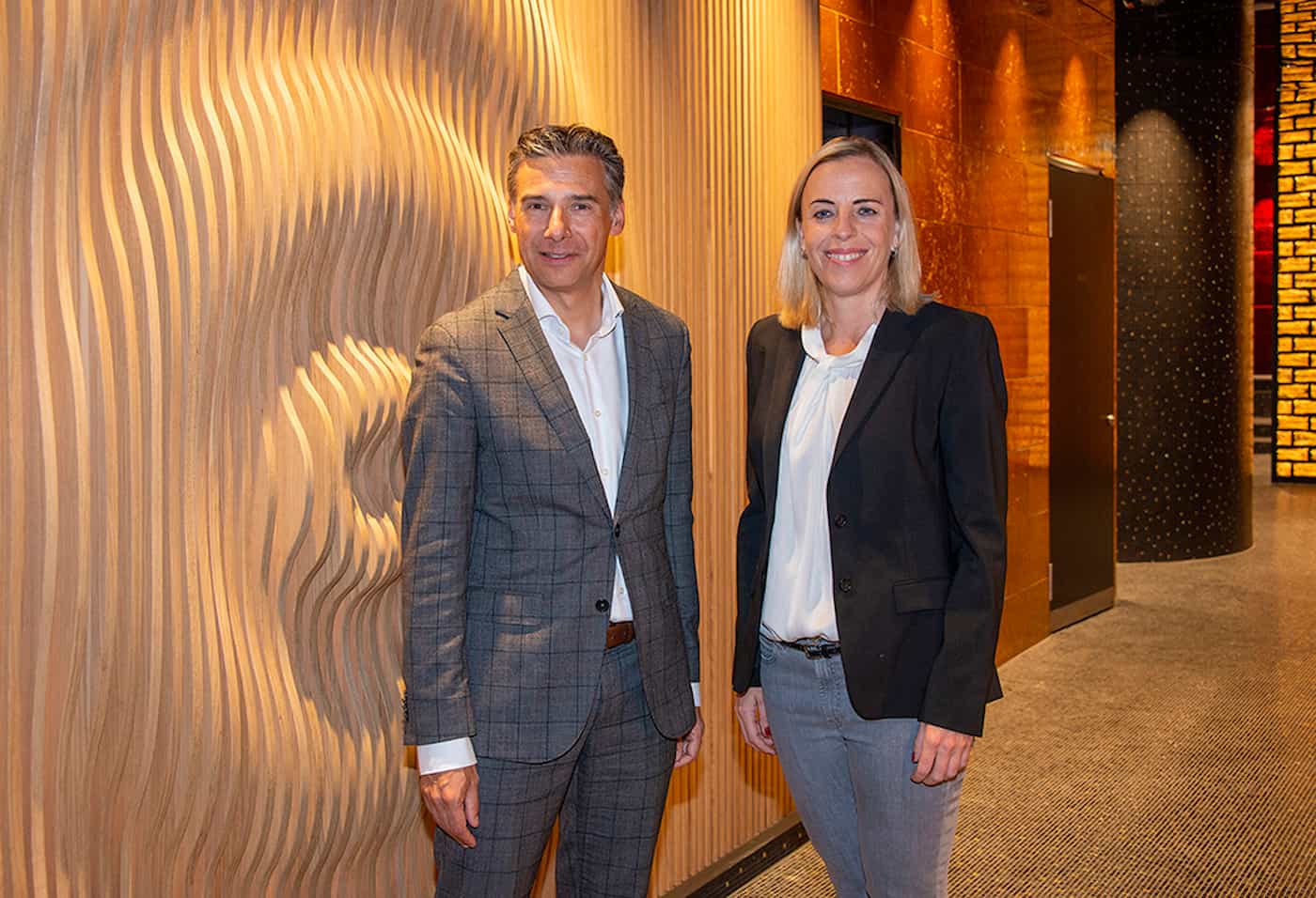Patrick Vogler, CEO Grand Resort Bad Ragaz und Geschäftsführerin der Tamina Therme Annette Fink / © exclusiv