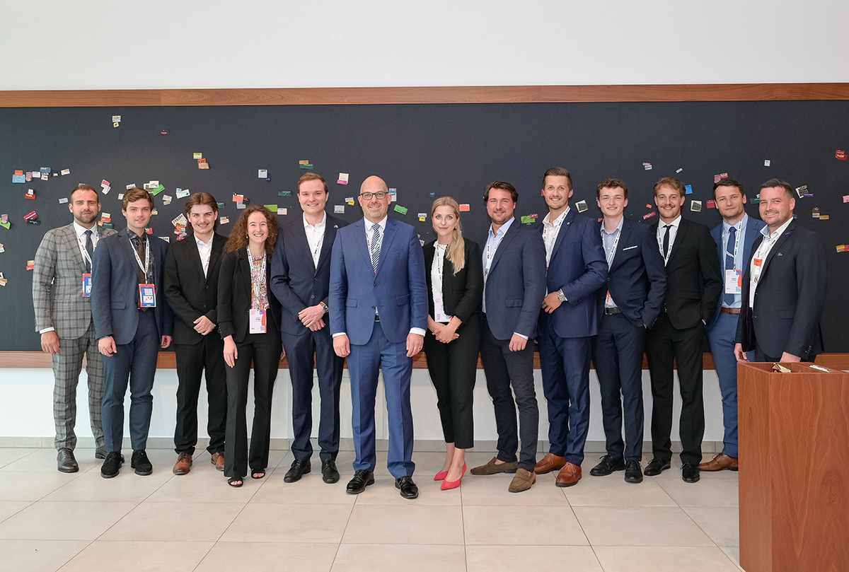 S.D. Erbprinz Alois und Regierungschef Daniel Risch am Europäischen Forum