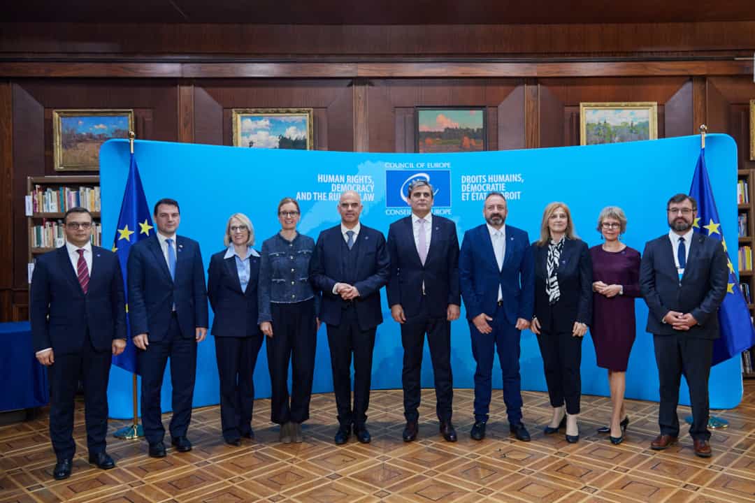 Hinterlegung des Riga Protokolls mit Generalsekretär Alain Berset. (Quelle: Council of Europe)