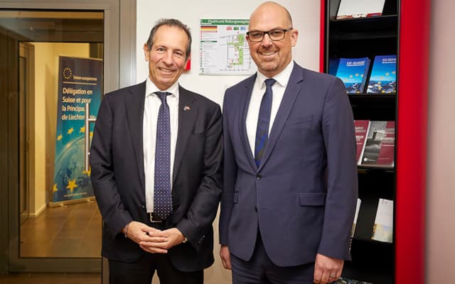 Daniel P Risch Regierungschef Daniel Risch trifft sich in Bern mit den ...