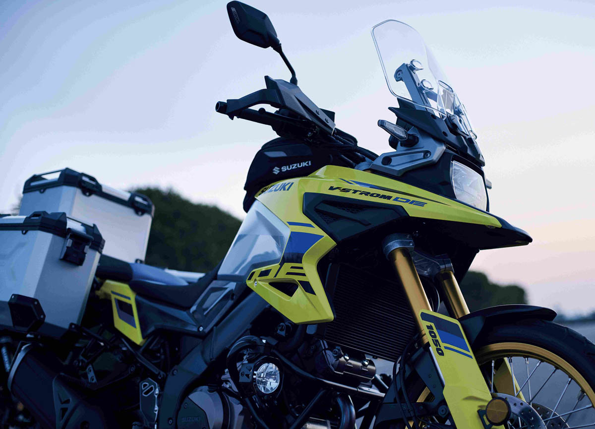 Drei für das Abenteuer geschaffene Suzuki Bikes