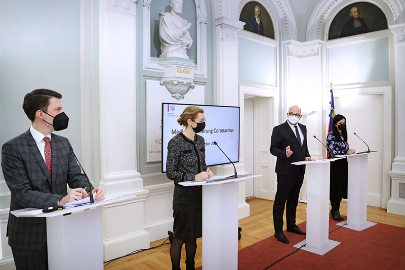 COVID-19: Regierung setzt den am Freitag kommunizierten Plan mittels Verordnung um