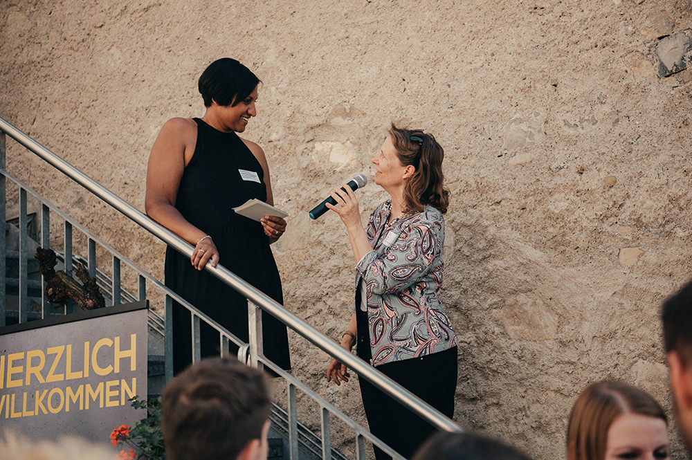 Brigitta Gadient im Interview mit Alexandra Breitenmoser-Lier © MOVIEMAINT