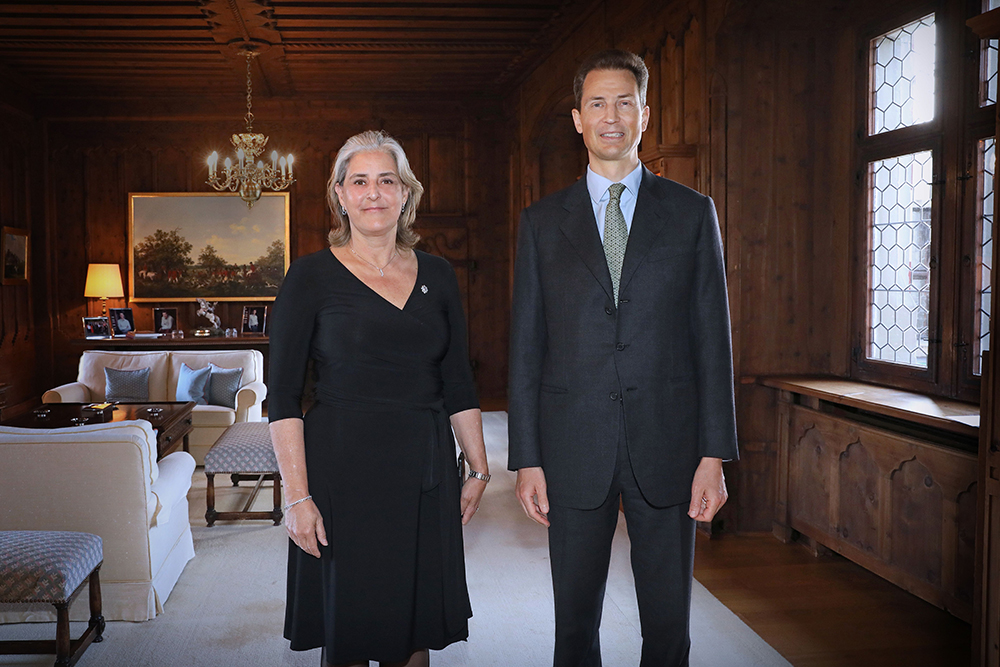 I.E. María Celsa Nuño García, Botschafterin des Königreichs Spanien und S.D. Erbprinz Alois von und zu Liechtenstein