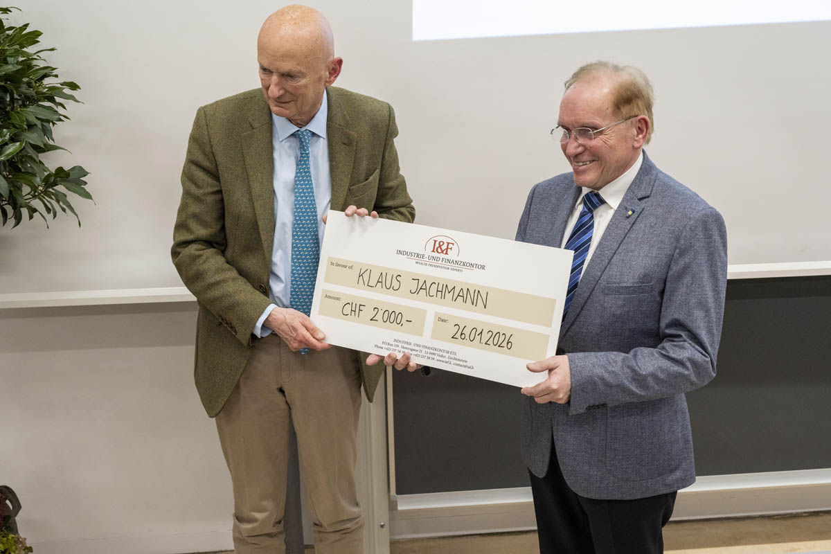 3. Platz: Dr. Klaus Jachmann (Preisgeld CHF 2'000)