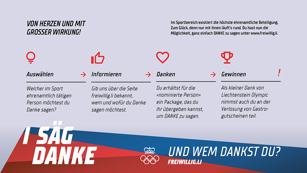 Ehrenamtskampagne «I säg Danke»