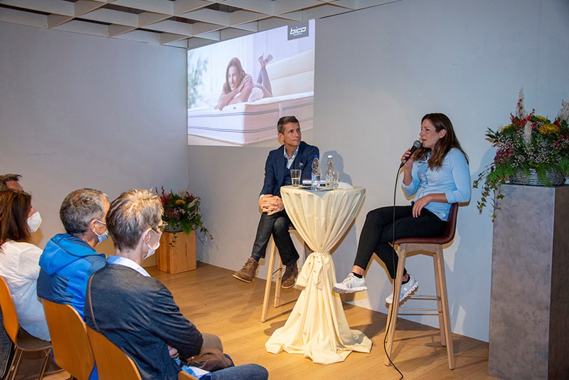 Nicola Spirig im Interview mit Toni Haberthür, CEO BICO