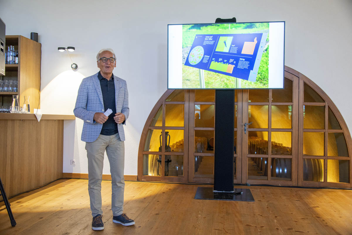 Klaus Büchel, Geschäftsführer VBO: «Ab diesem Sommer vermitteln Weltäcker, entlang des Liechtenstein-Wegs, in Balzers, Vaduz, Eschen und Mauren Wissenswertes zum Thema Ernährung und Kulinarik.»