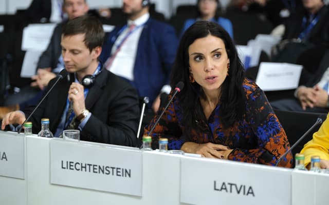 Liechtenstein war beim OSZE-Ministerrat durch Aussenministerin Dominique Hasler vertreten. (Quelle: OSZE)