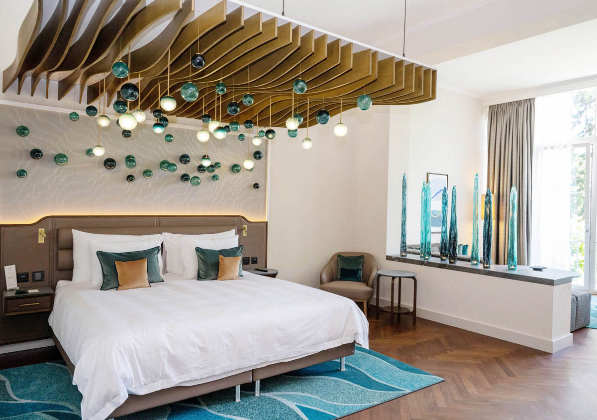 Neu gestaltete Zimmer des Grand Hotel Hof Bad Ragaz / Foto: © exclusiv