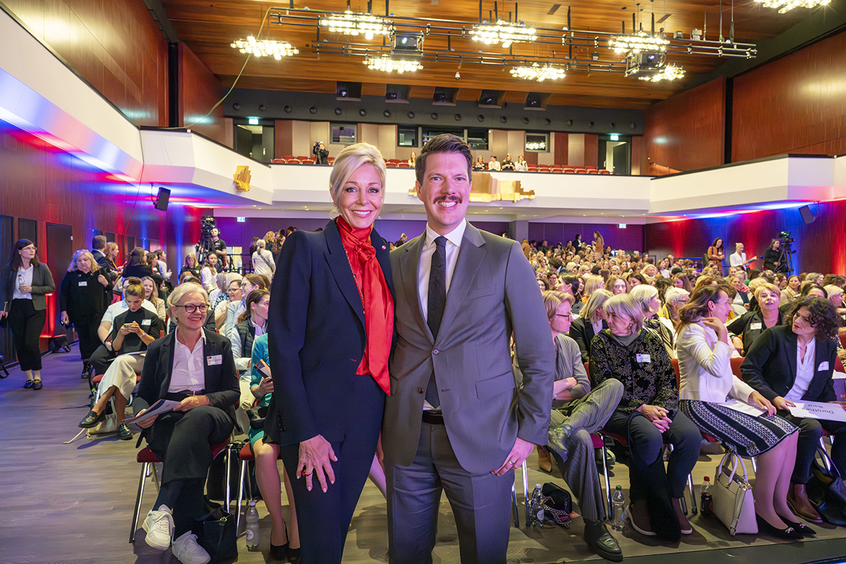 Nadja Swarovski und Regierungsrat Manuel Frick