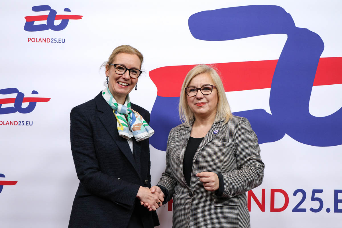 Regierungschefin-Stellvertreterin Sabine Monauni am informellen EU-Umweltministertreffen in Warschau