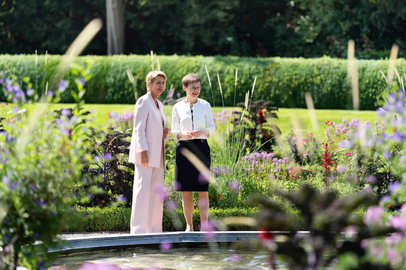 Regierungschefin Brigitte Haas weilte am Montag, 11. August 2025 auf Einladung von Bundespräsidentin Karin Keller-Sutter, Vorsteherin des Eidgenössischen Finanzdepartments, zu einem offiziellen Arbeitsbesuch in Bern. (Quelle: IKR / Yannick Zurflüh)