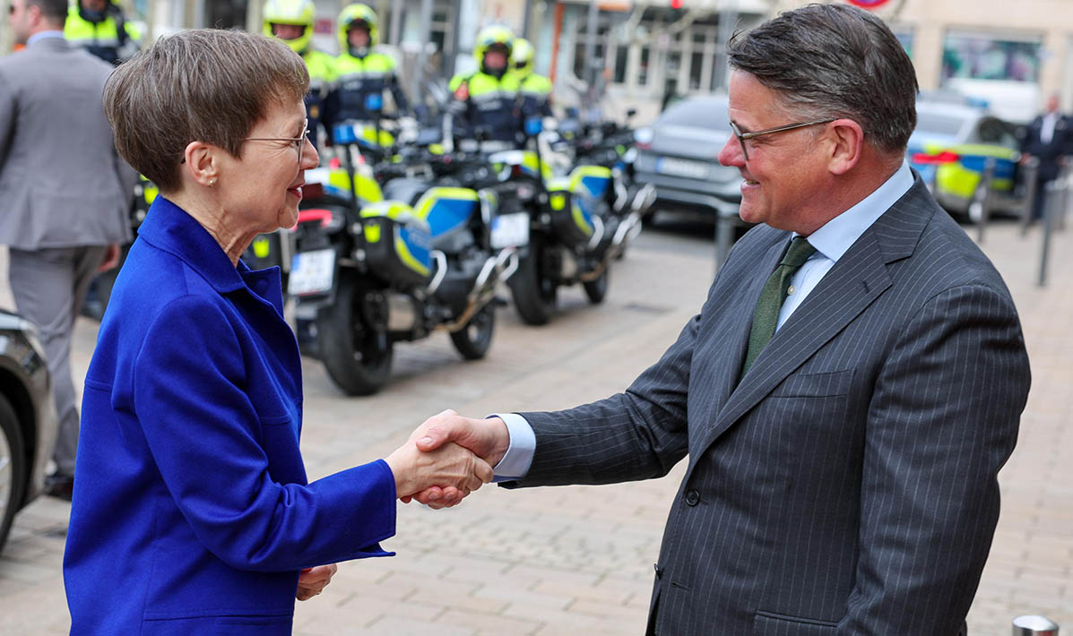 23./24.03.2026 Regierungschefin Brigitte Haas zu Arbeitstreffen in Hessen