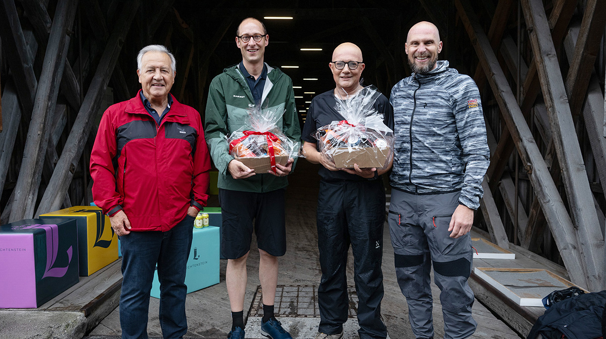  Nationalratspräsident Martin Candinas macht Touren-Stopp auf der Alten Rheinbrücke