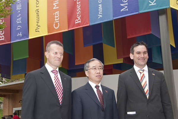 Offizielle Eröffnungsfeier des EXPO-Pavillons in Vaduz