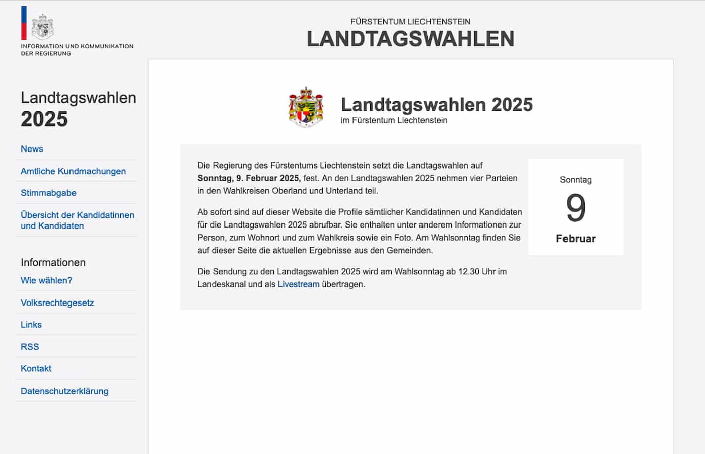 Landtagswahlen 2025: Liste der Kandidatinnen und Kandidaten