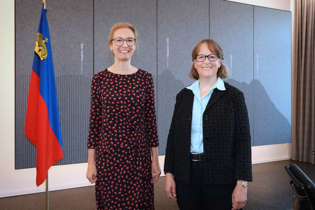 Regierungschef-Stellvertreterin Sabine Monauni und Michaela Schärer, Direktorin des Bundesamtes für Bevölkerungsschutz