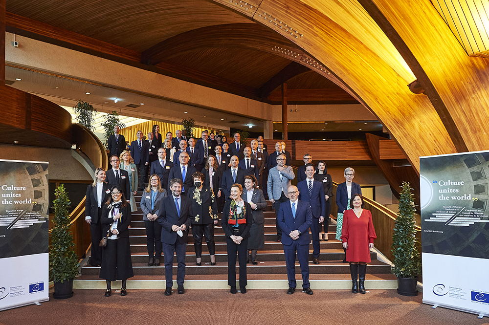 «Familienfoto» der Kulturminister in Strassburg (Quelle: Candice Imbert) 