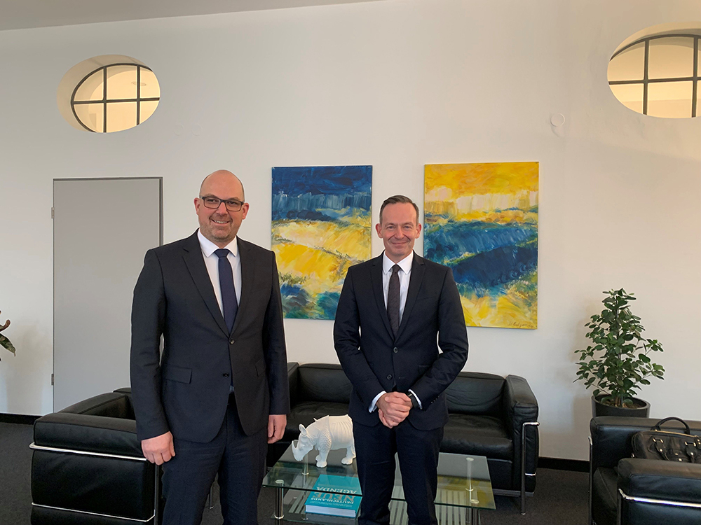 Bilaterales Gespräch von Regierungschef Daniel Risch mit FDP-Generalsekretär Volker Wissing