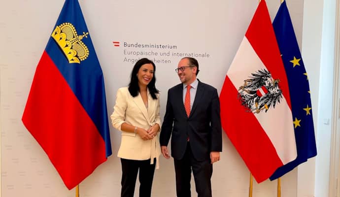 Regierungsrätin Dominique Hasler zu Besuch in Wien