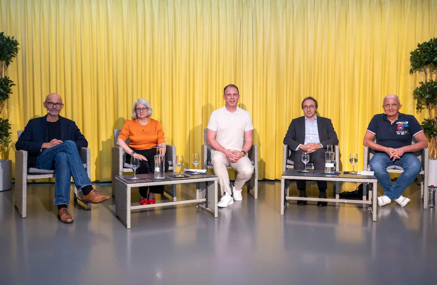 (v.l.) Dr. Reto Furter, Prof. Dr. iur. Patricia Schiess, Andreas Krättli, Dr. Gerald Hosp, Martin Frommelt