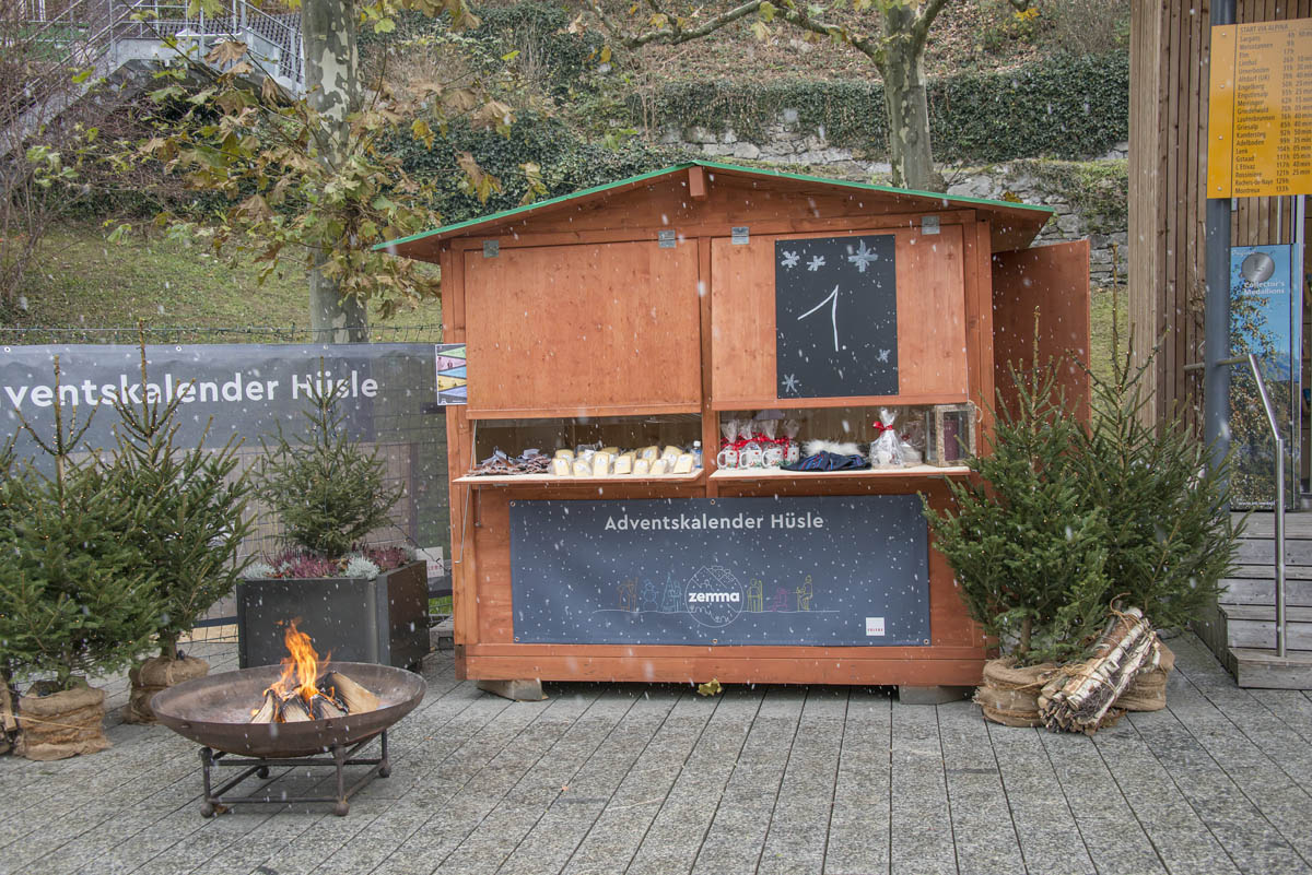 Das «Adventskalender Hüsle» ist jeweils am Nachmittag ab 13:00 Uhr geöffnet.