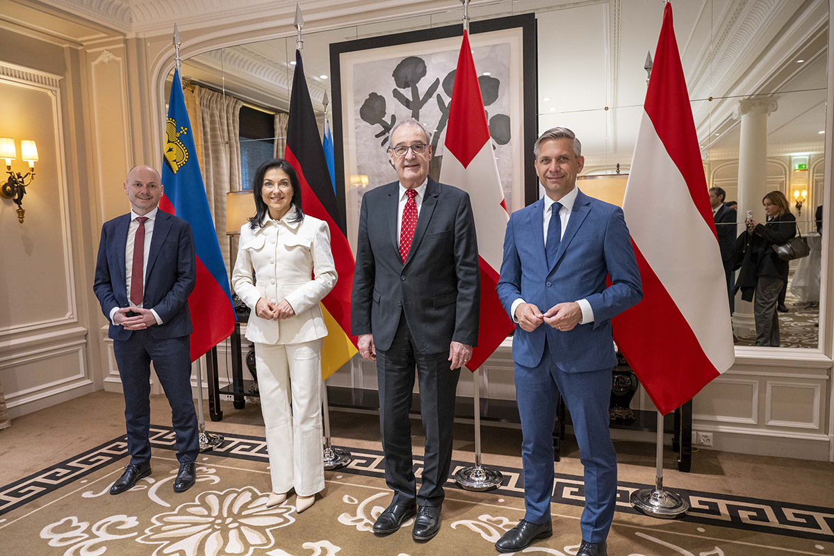Vierertreffen der Wirtschaftsministerinnen und -minister deutschsprachiger Länder in Zürich