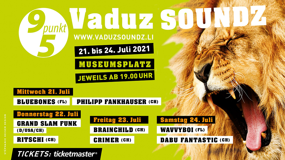 Tageskarten für VaduzSOUNDZ sind ab sofort erhältlich