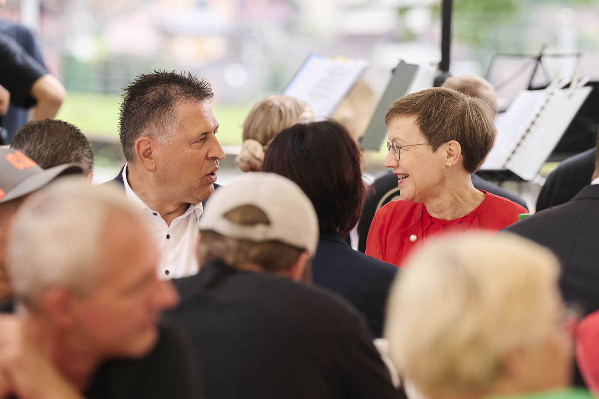 Regierungschefin Brigitte Haas nimmt an der Bundesfeier der Gemeinde Schwyz am 1. August 2026 teil.