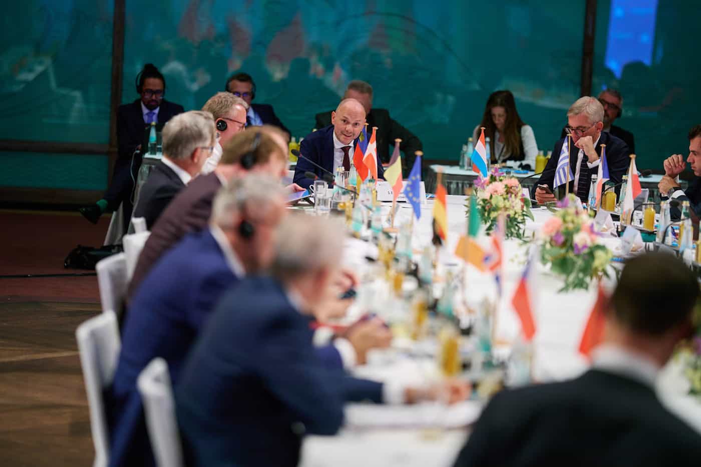 Regierungsrat Hubert Büchel bei der Teilnahme am Munich Migration Summit.