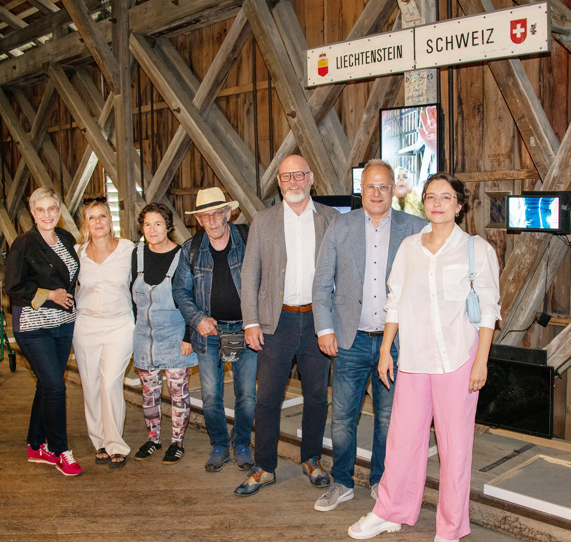 Finissage zum Kunstwettbewerb Alte Rheinbrücke am 31. Juli 2023