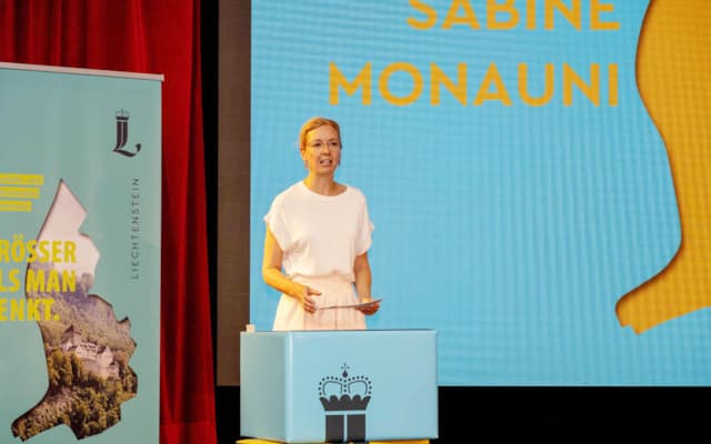 Regierungschef-Stellvertreterin und Wirtschaftsministerin Sabine Monauni