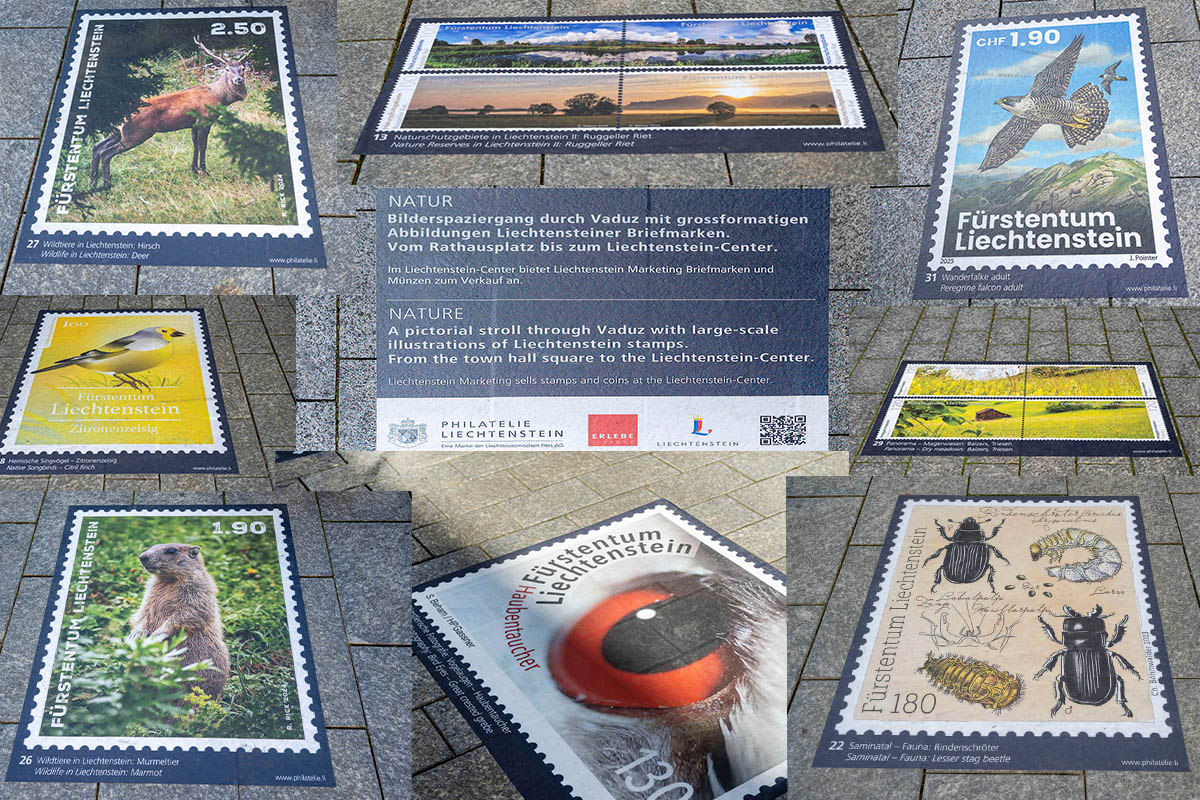 Natur trifft Philatelie im Vaduzer Städtle