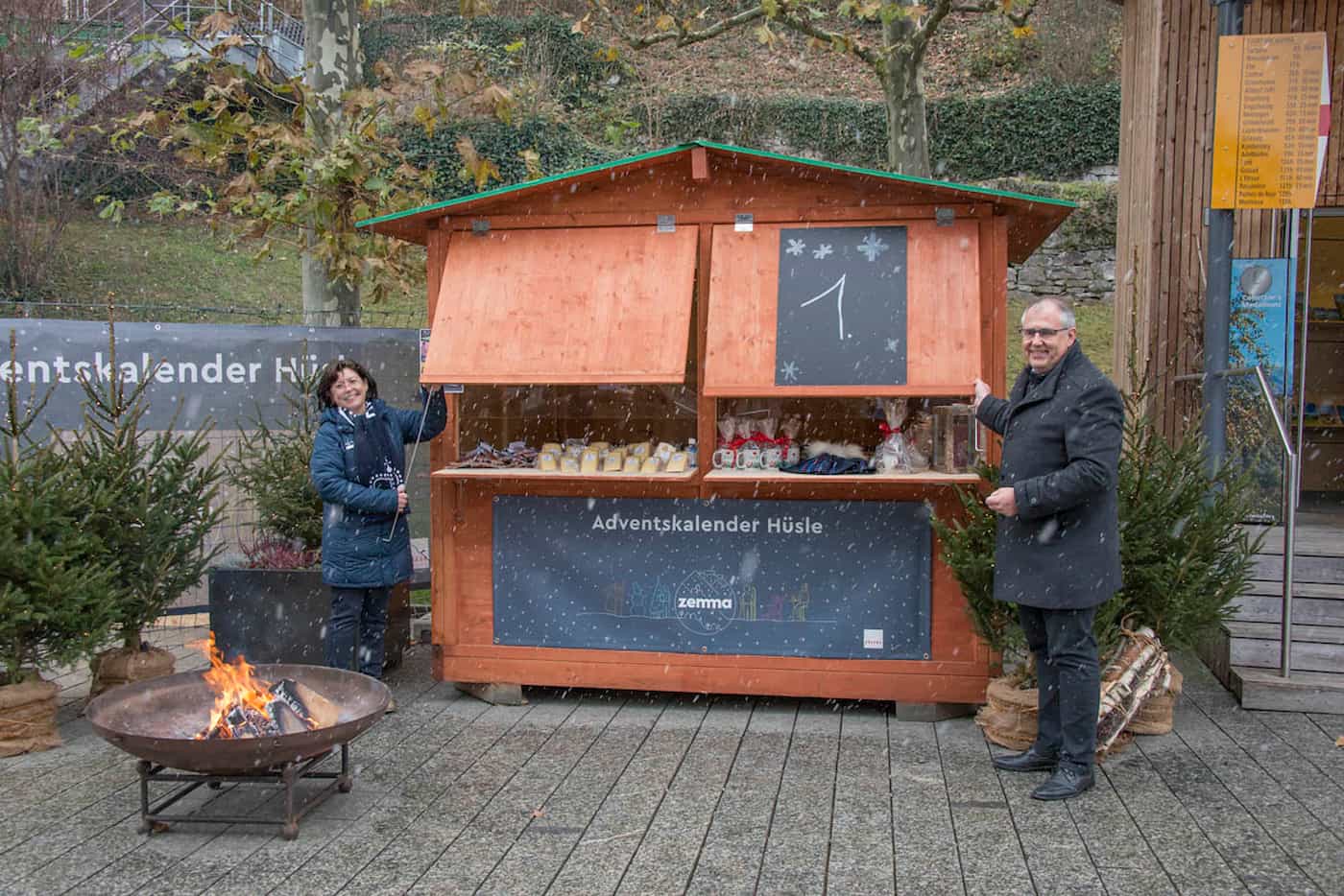 Adventszauber vor dem Liechtenstein Center