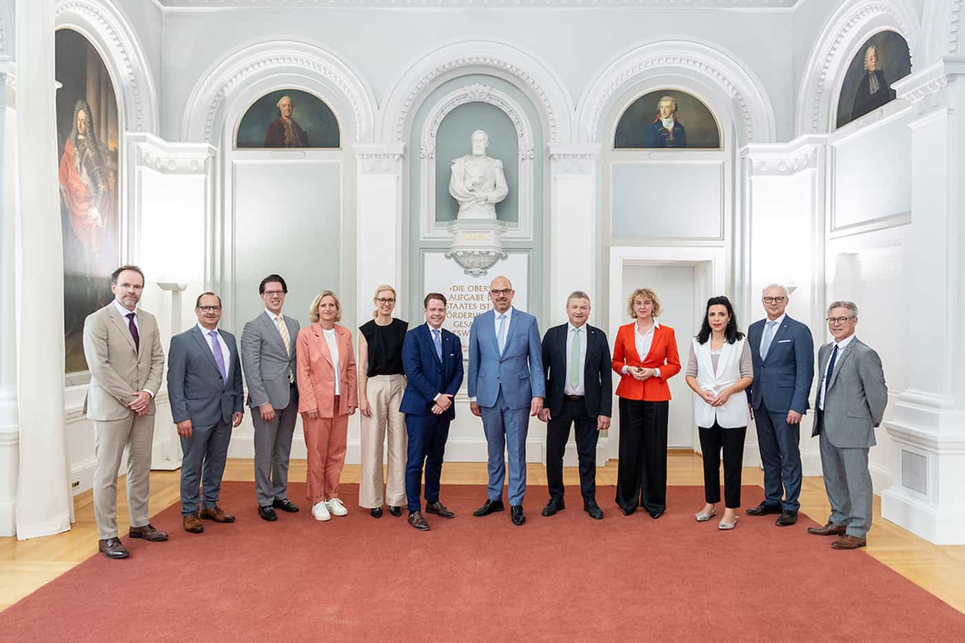 Die Regierung des Kantons Appenzell Ausserrhoden zu Besuch in Vaduz.