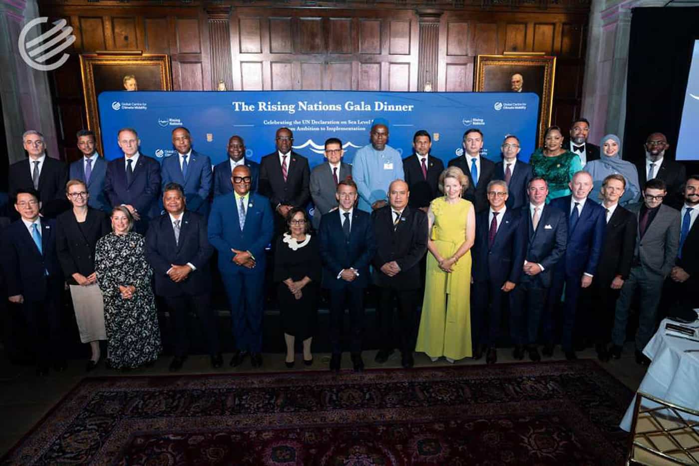 Regierungschefin-Stellvertreterin Sabine Monauni bei der Teilnahme am «Rising Nations Gala Dinner». (Quelle: ZVG)